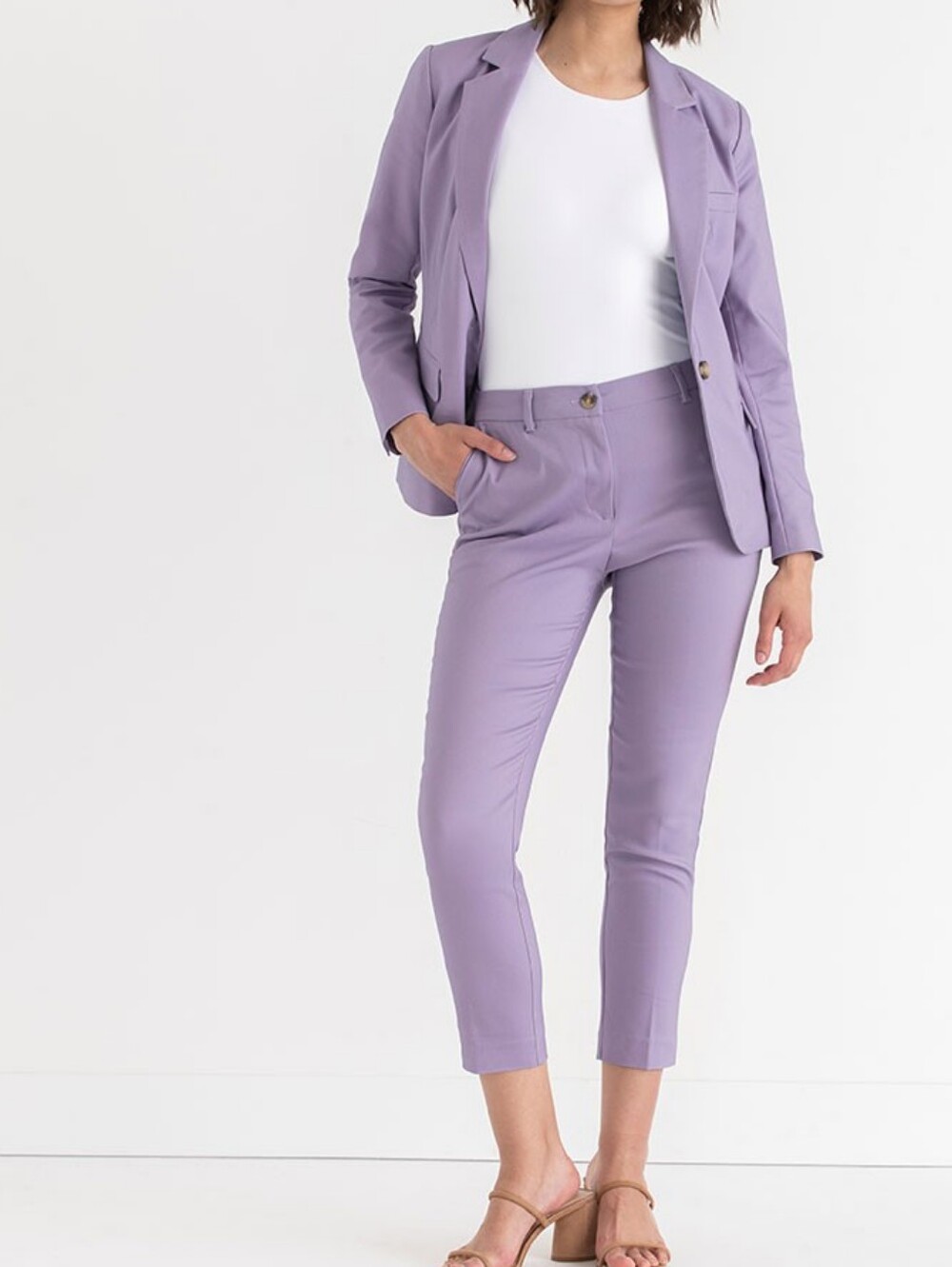 RICKI'S | Lavender Syd Slim Straight Dress Pant